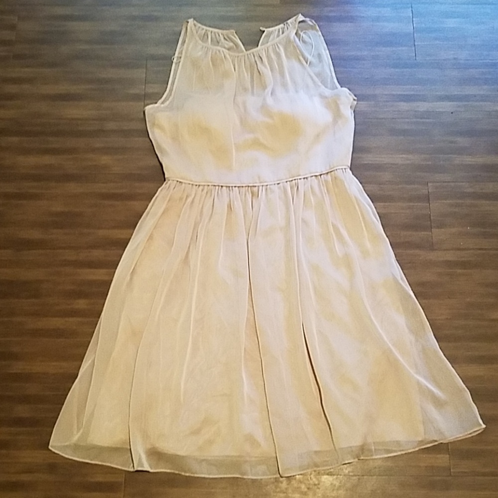 Adrianna Papell tan dress